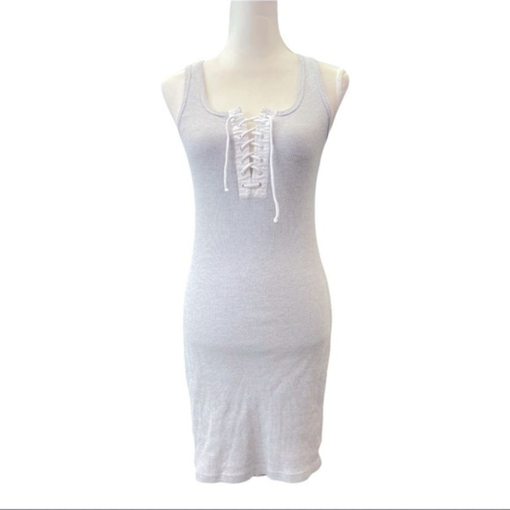 Venus Ribbed Lace Up Dress‎ - Size Small